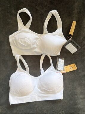 Seamless White Everyday Comfort Sports Bra - Women’s Support